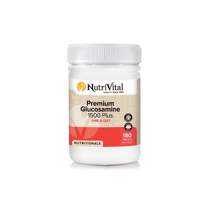NUTRIVITAL Premium Glucosamine 1500 Plus 180t - Go Vita Burwood