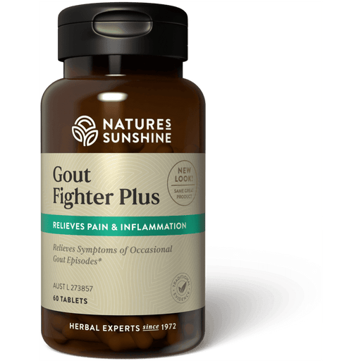 NATURE'S SUNSHINE Gout Fighter Plus 60 Tablets - Go Vita Burwood