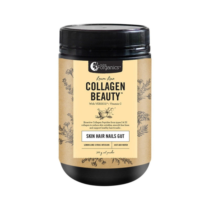 NUTRA ORGANICS Collagen Beauty with Verisol + Vitamin C (Skin Hair Nails Gut) 300g - Go Vita Burwood