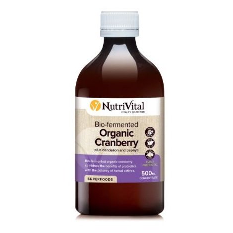 NUTRIVITAL BioFermented Organic Cranberry 500ml