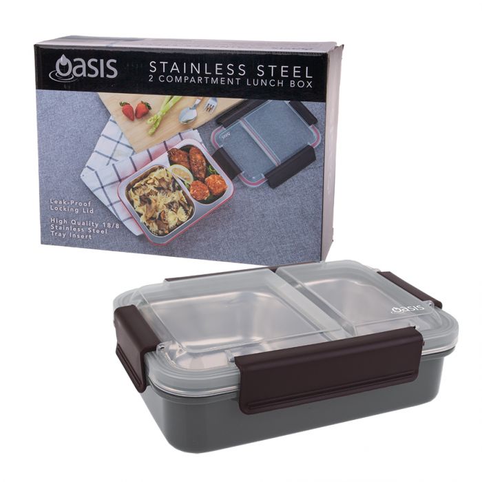 OASIS 2 Compartment Lunch Box - Go Vita Burwood