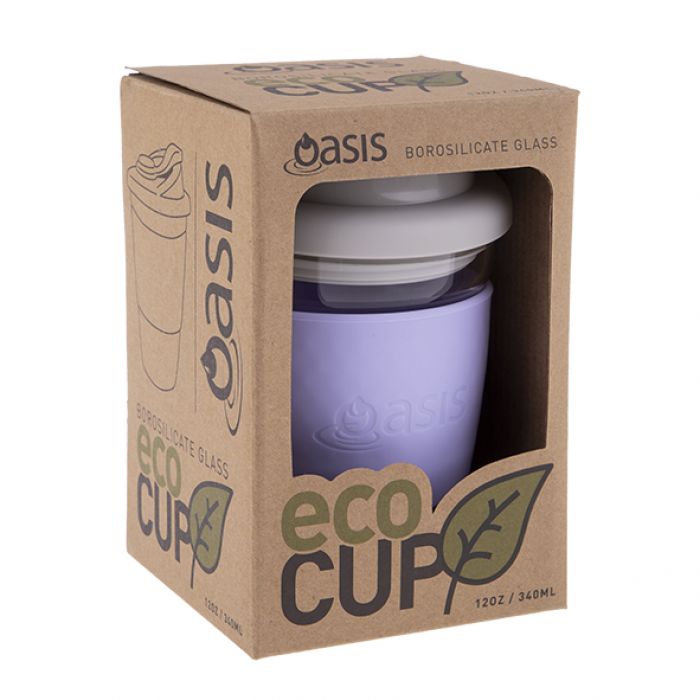 OASIS Glass Eco Cup 340ml - Go Vita Burwood