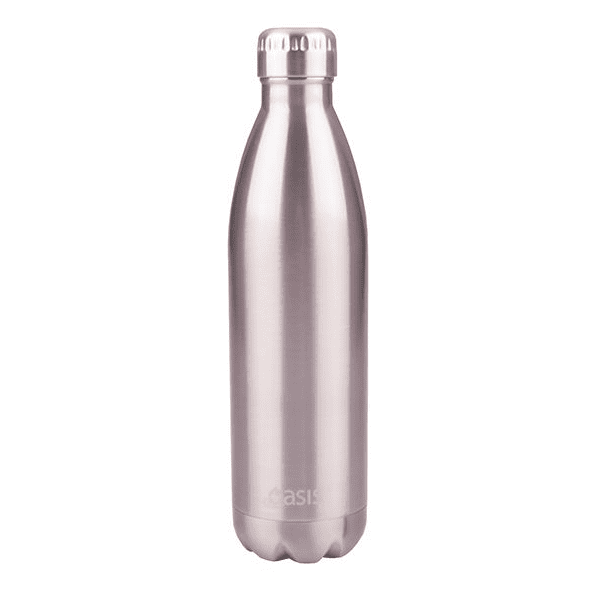 OASIS S/S DOUBLE WALL INSULATED DRINK BOTTLE 750ML - SILVER - Go Vita Burwood
