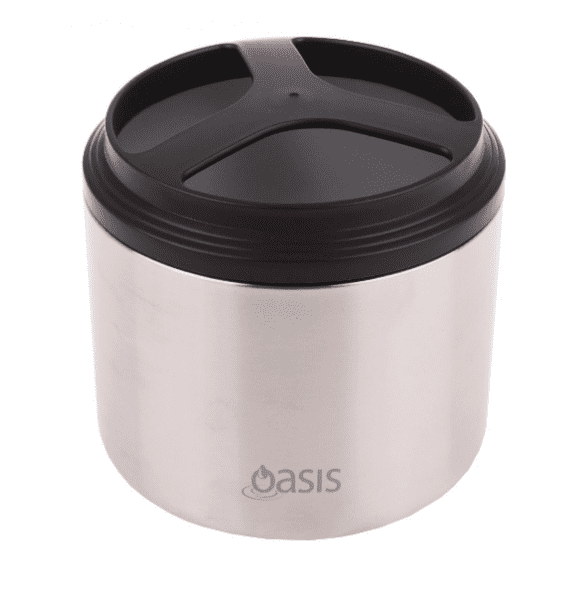 OASIS SS VACUUM INSULATED FOOD CONTAINER 1L - CHARCOAL - Go Vita Burwood