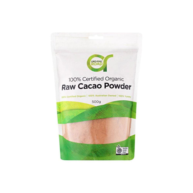 ORGANIC ROADS RAW CACAO PWD 500g - Go Vita Burwood