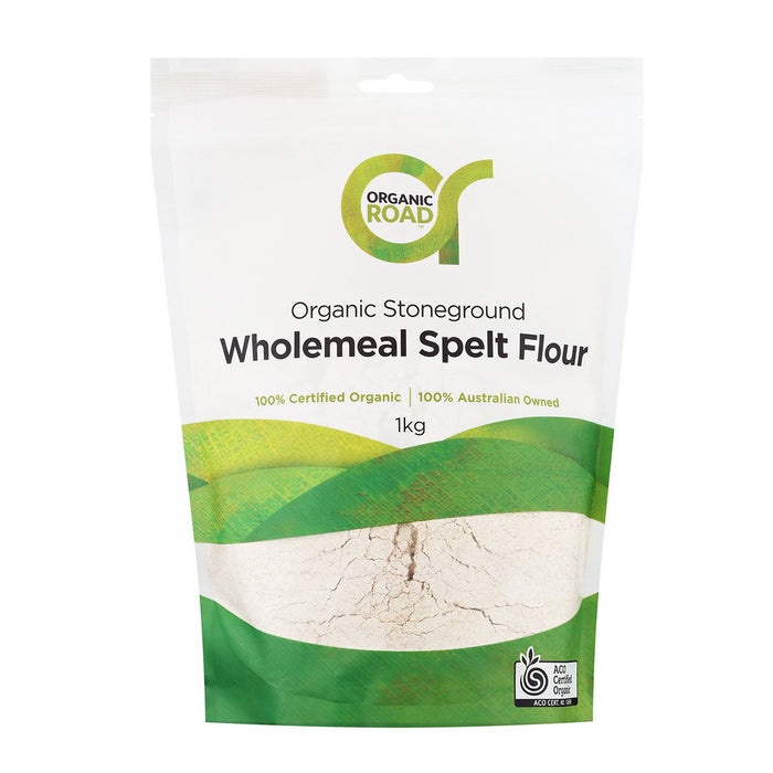 ORGANIC ROAD Spelt Flour Wholemeal 1kg - Go Vita Burwood