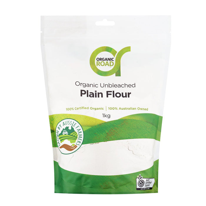 ORGANIC ROAD Unbleached Wheat Flour 1kg - Go Vita Burwood