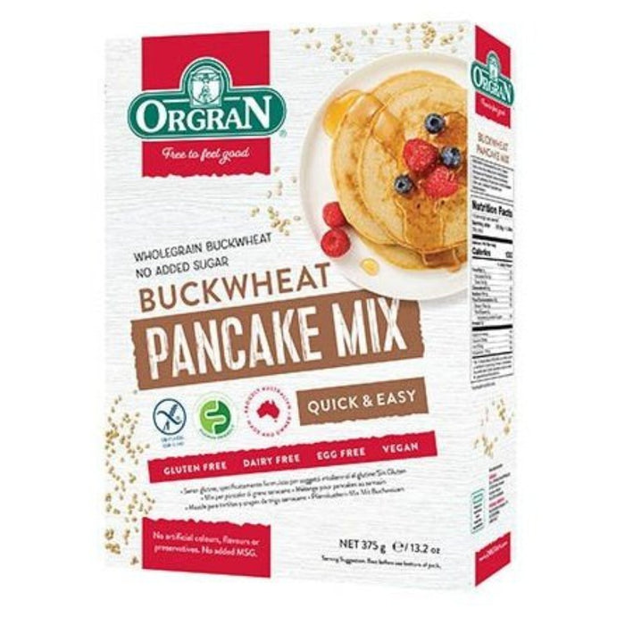 ORGRAN BUCKWHEAT PANCAKES 375g - Go Vita Burwood