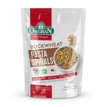 ORGRAN BUCKWHEAT SPIRALS 250g - Go Vita Burwood
