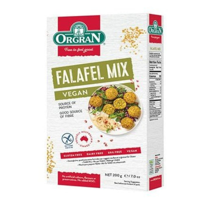 ORGRAN FALAFEL MIX 200 gm - Go Vita Burwood