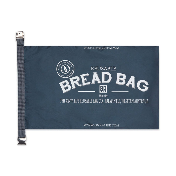 ONYA Reusable Bread Bag Charcoal - Go Vita Burwood