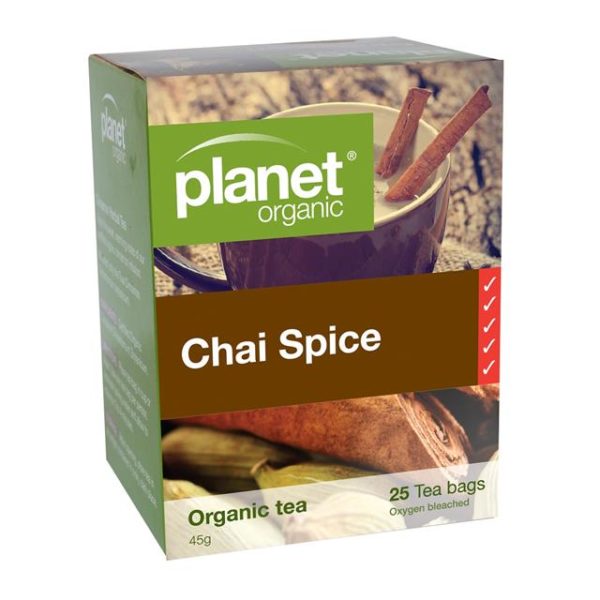 PLANET ORGANIC CHAI SPICE 25s - Go Vita Burwood