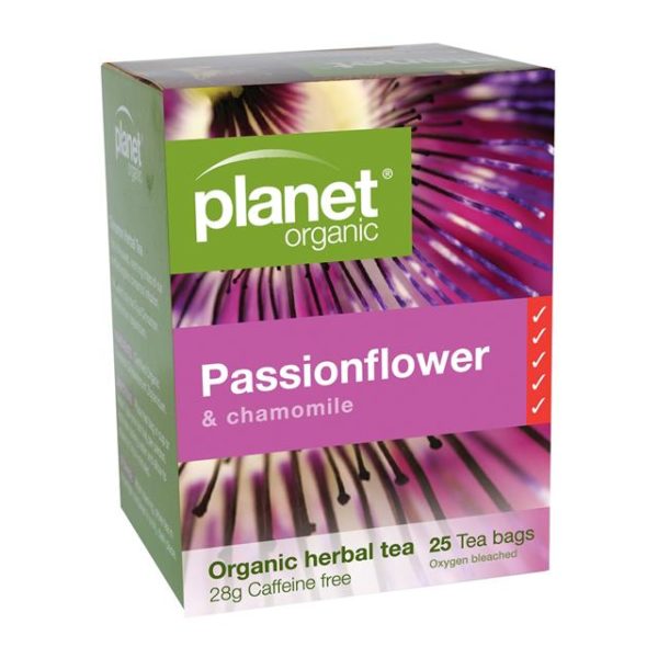 PLANET ORGANIC Passionflower Tea Bags 25s - Go Vita Burwood