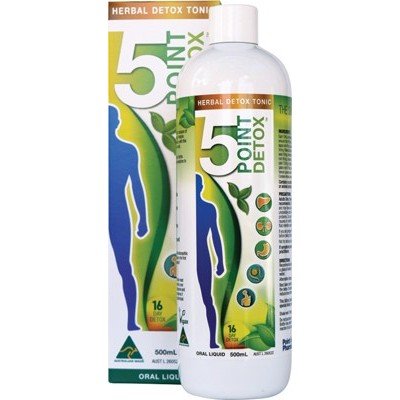 POINT PHARMA 5 Point Detox Herbal Tonic 500ml - Go Vita Burwood