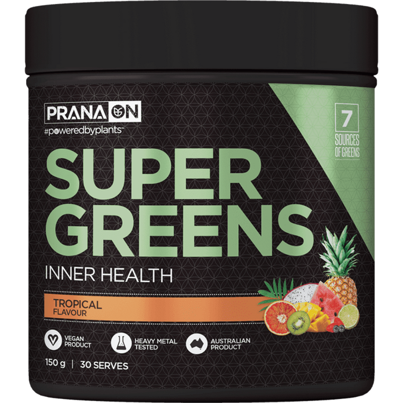 PRANA ON Super Greens 150g - Go Vita Burwood