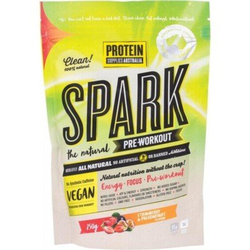 PROTEIN SUPPLIES AUSTRALIA Spark (All Natural Pre-workout) 250g - Go Vita Burwood