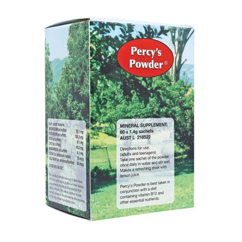 PERCY'S POWDER Magnesium Supplement with Iron - Go Vita Burwood