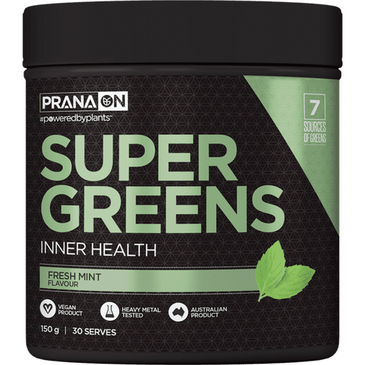 PRANA ON Super Greens 150g - Go Vita Burwood