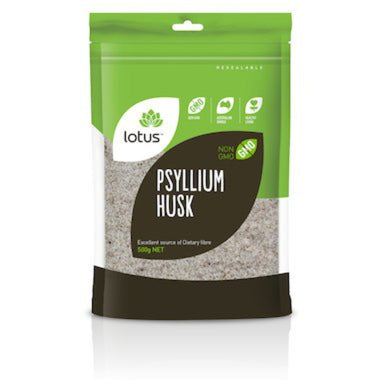 LOTUS Psyllium Husks 98% 500g - Go Vita Burwood