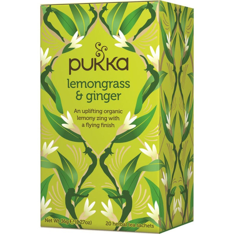 PUKKA Lemongrass & Ginger x 20 Tea Bags - Go Vita Burwood