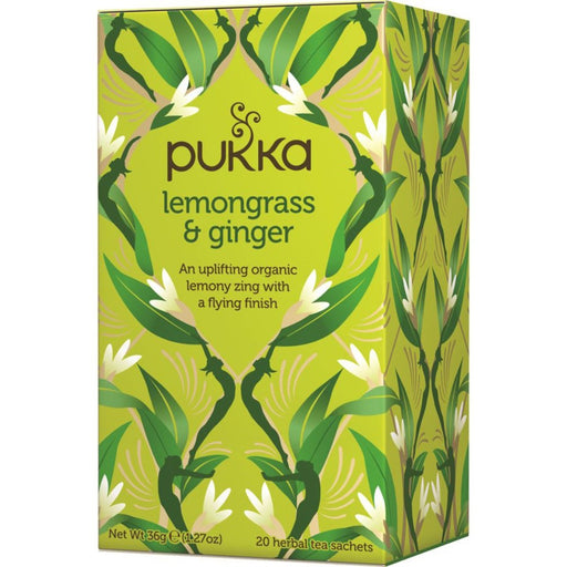PUKKA Lemongrass & Ginger x 20 Tea Bags - Go Vita Burwood