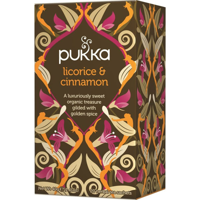 PUKKA Licorice & Cinnamon x 20 Tea Bags - Go Vita Burwood