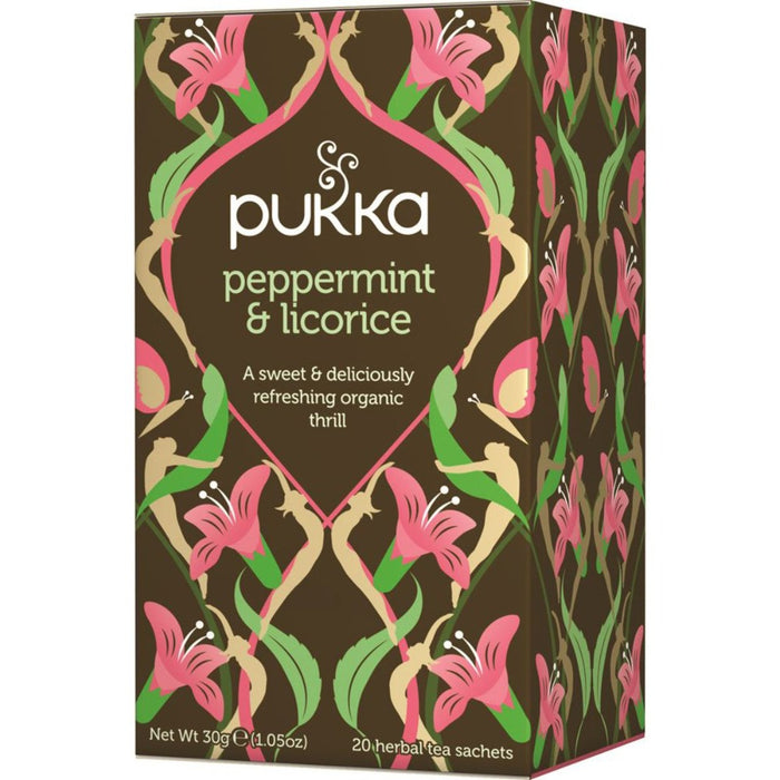 PUKKA Peppermint & Licorice x 20 Tea Bags - Go Vita Burwood