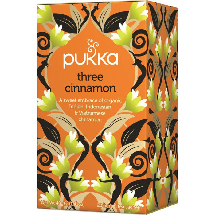 PUKKA Three Cinnamon x 20 Tea Bags - Go Vita Burwood