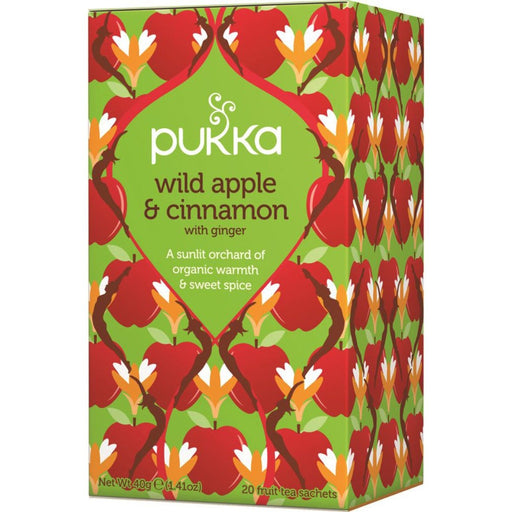 PUKKA Wild Apple & Cinnamon x 20 Tea Bags - Go Vita Burwood