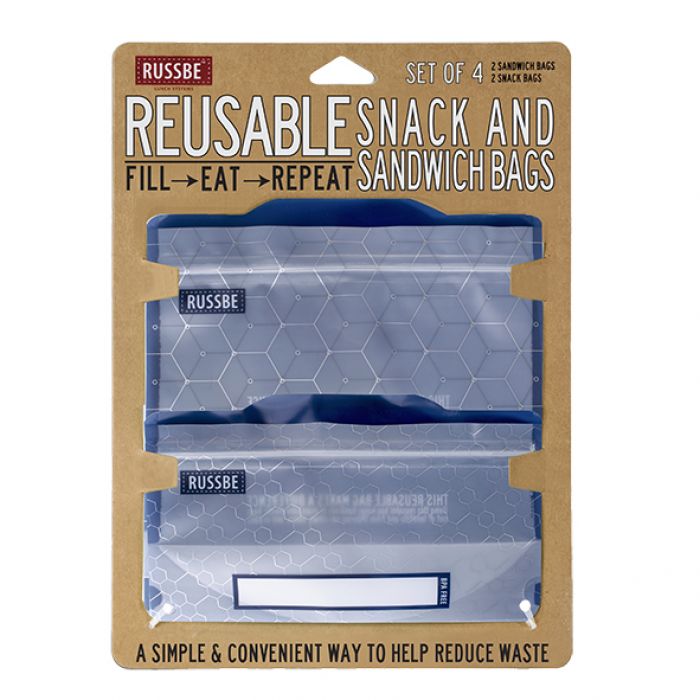 RUSSBE Snack/Sandwich Bags Set 4 - Go Vita Burwood