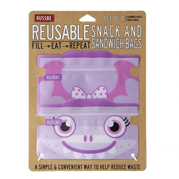 RUSSBE Snack/Sandwich Bags Set 4 - Go Vita Burwood