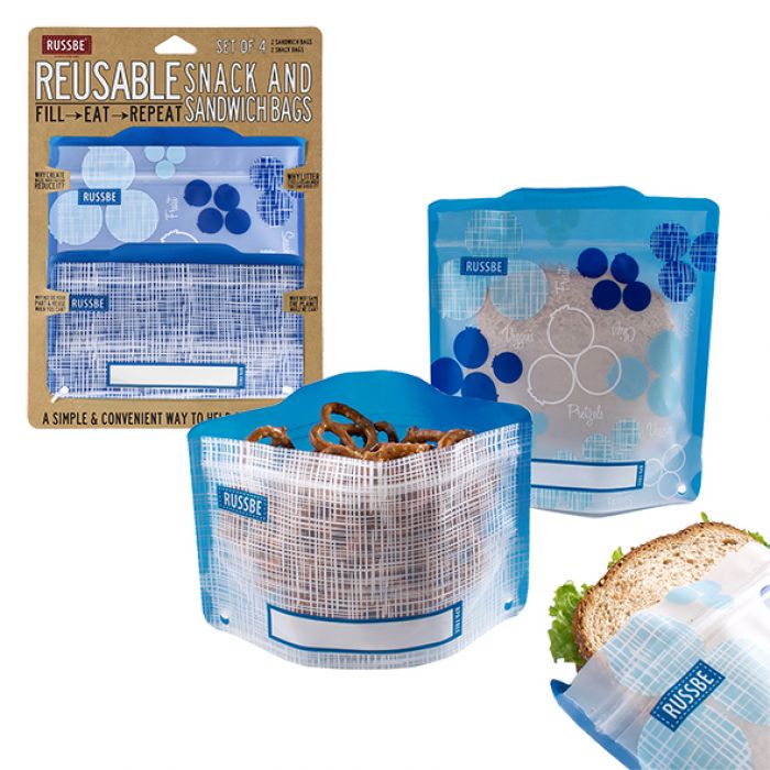 RUSSBE Snack/Sandwich Bags Set 4 - Go Vita Burwood
