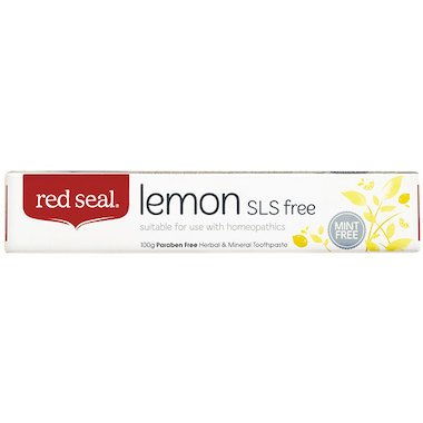 RED SEAL Toothpaste Lemon SLS Free 100g - Go Vita Burwood