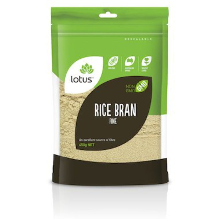 LOTUS Rice Bran Fine 450g - Go Vita Burwood