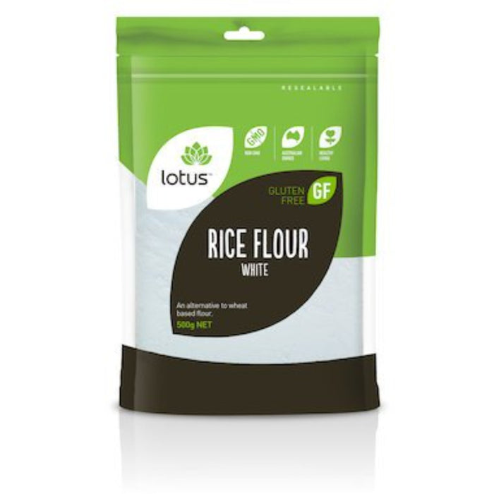 LOTUS Rice Flour White 500g - Go Vita Burwood