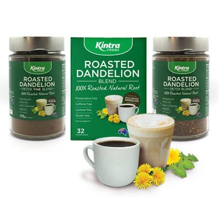 KINTRA FOODS Roasted Dandelion 150Gm - Go Vita Burwood