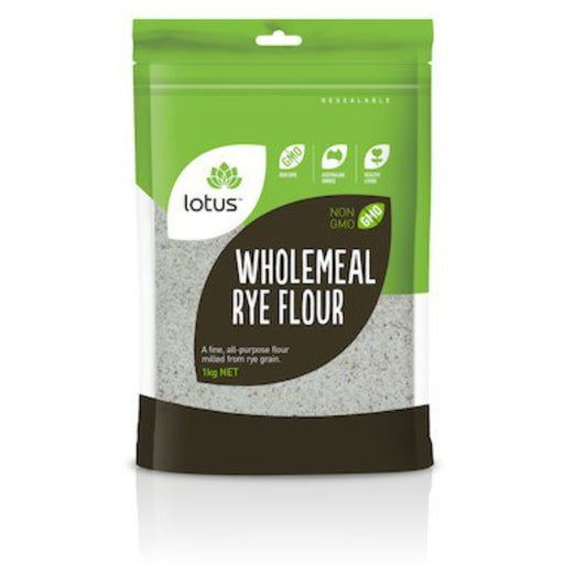 LOTUS Rye Flour Wholemeal 1kg - Go Vita Burwood