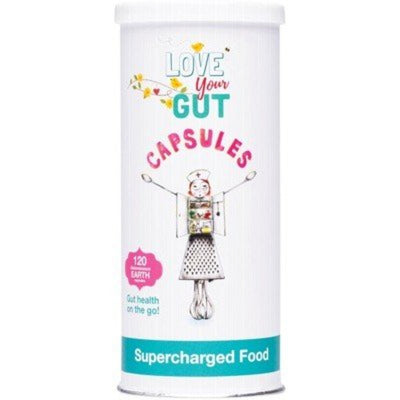 SUPERCHARGED FOOD Love Your Gut Capsules Diatomaceous Earth 120 - Go Vita Burwood