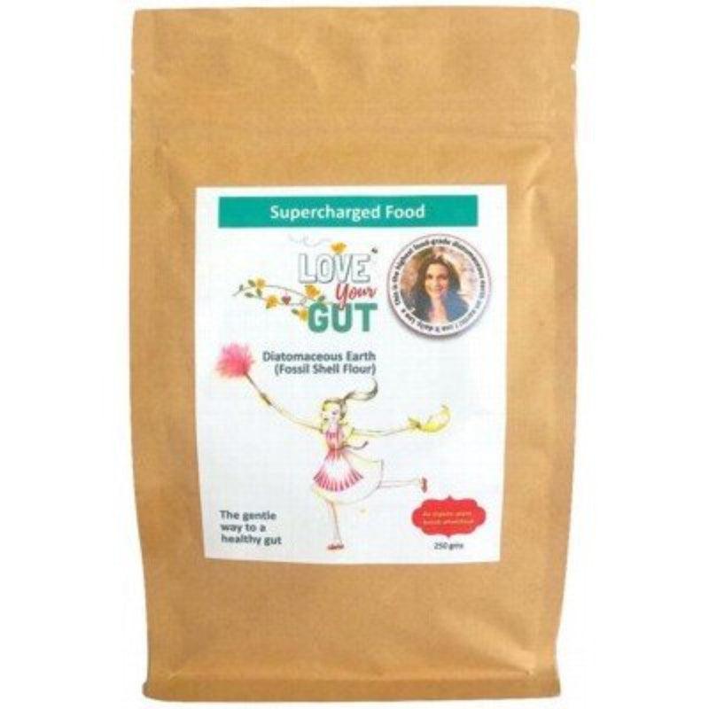 SUPERCHARGED FOOD Love Your Gut Powder Diatomaceous Earth 250g - Go Vita Burwood