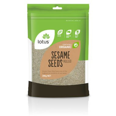 LOTUS Sesame Seeds Hulled Organic 200g - Go Vita Burwood