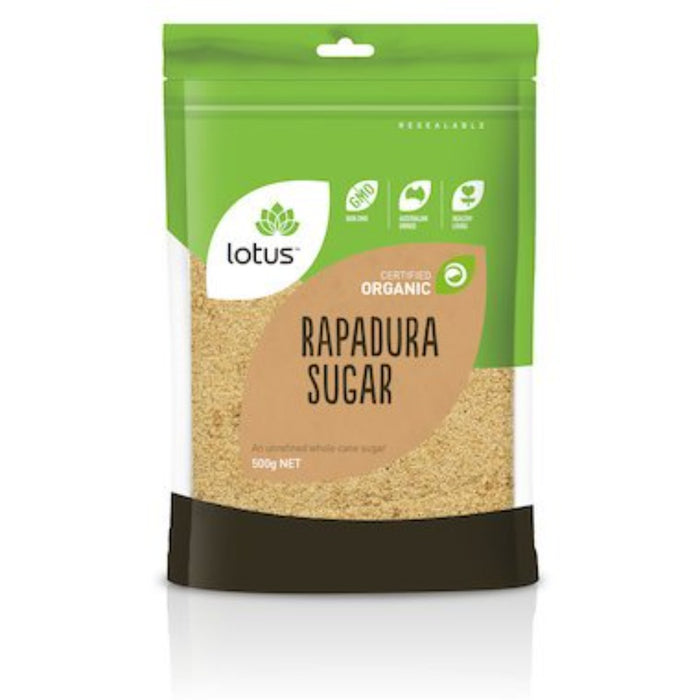 LOTUS Sugar Rapadura Organic 500g - Go Vita Burwood