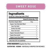 ORGANIC INDIA Tulsi Sweet Rose 25 TB - Go Vita Burwood