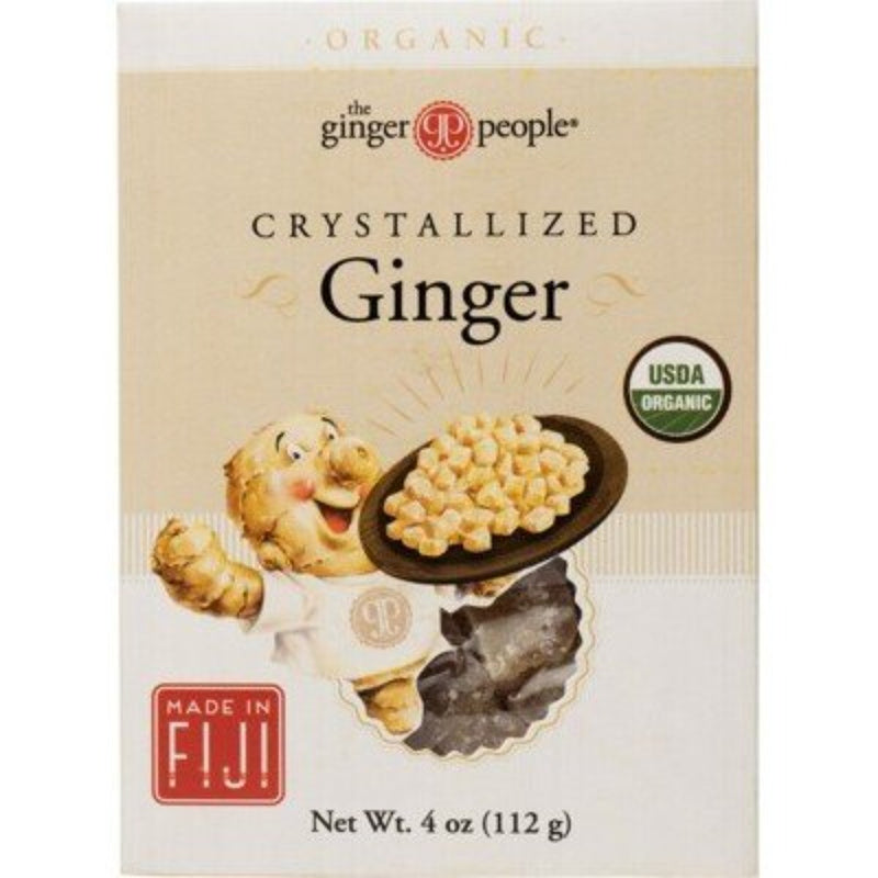 THE GINGER PEOPLE Crystallised Ginger Organic 112g - Go Vita Burwood