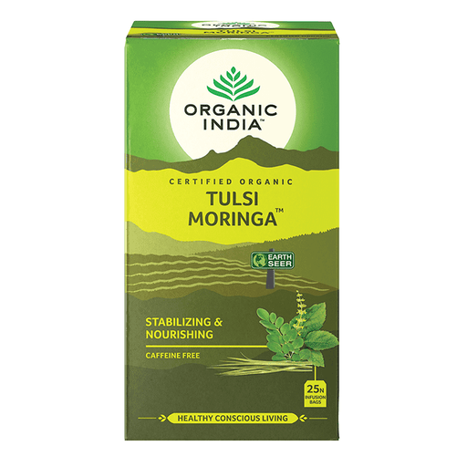 ORGANIC INDIA Tulsi Moringa Tea 25 TB - Go Vita Burwood