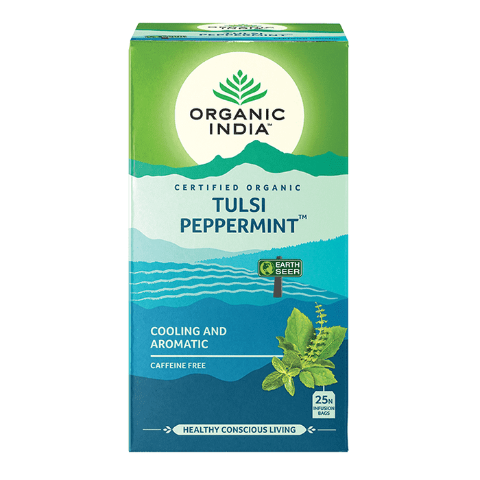 ORGANIC INDIA Tulsi Peppermint 25 TB - Go Vita Burwood