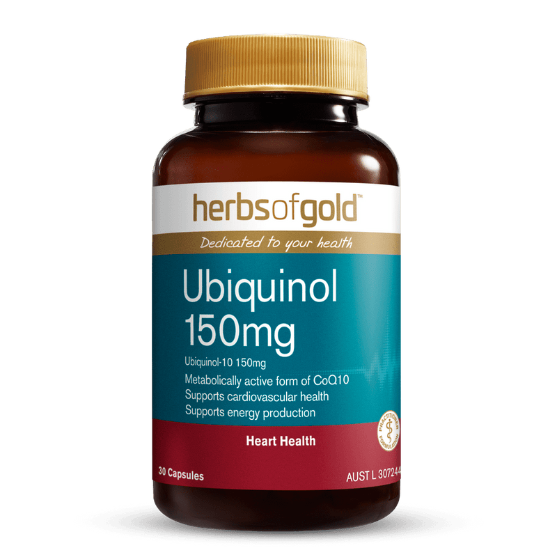 HERBS OF GOLD Ubiquinol 150Mg 30C - Go Vita Burwood