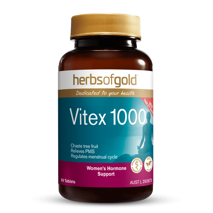 HERBS OF GOLD Vitex 1000 60T - Go Vita Burwood