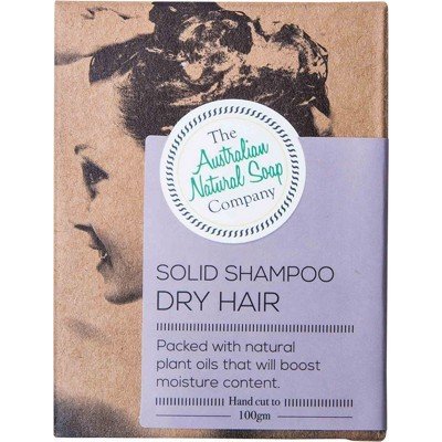 THE AUSTRALIAN NATURAL SOAP CO Solid Shampoo Bar Dry Hair 100g - Go Vita Burwood