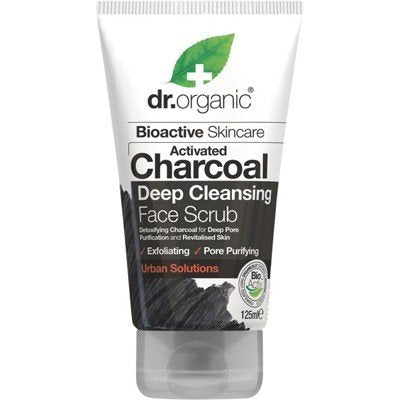 DR ORGANIC Face Scrub Activated Charcoal 125ml - Go Vita Burwood