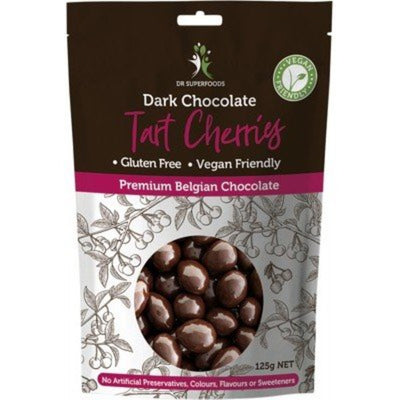 DR SUPERFOODS Tart Cherries Dark Chocolate 125g - Go Vita Burwood